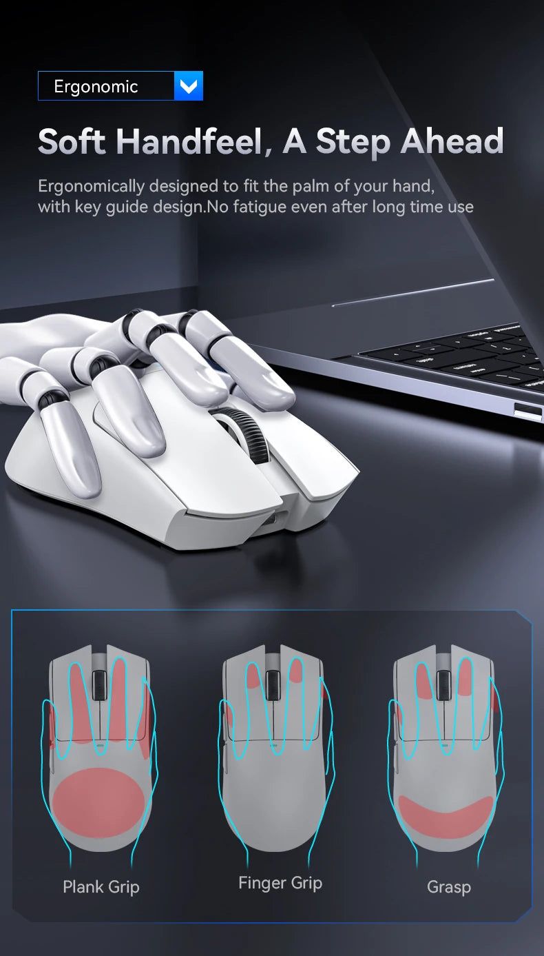 X11 ATTACK SHARK X11SE Bluetooth Gaming Mouse PAW3311 Sensor 22000DPI Macro Drivers and 1000 Hz Polling Rate for Wireless Mouse