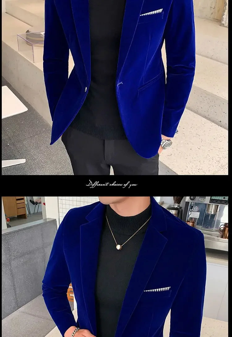 Men’s Slim-Fit Corduroy Blazer