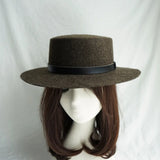 Wool Felt Fedora & Boater Hat – Wide Brim, Unisex