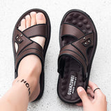 Summer Men Sandals Open Toe Flat Mens Casual Shoes Outdoor Walking Sandals for Men Beach Shoes sandalias hombre Men slippers