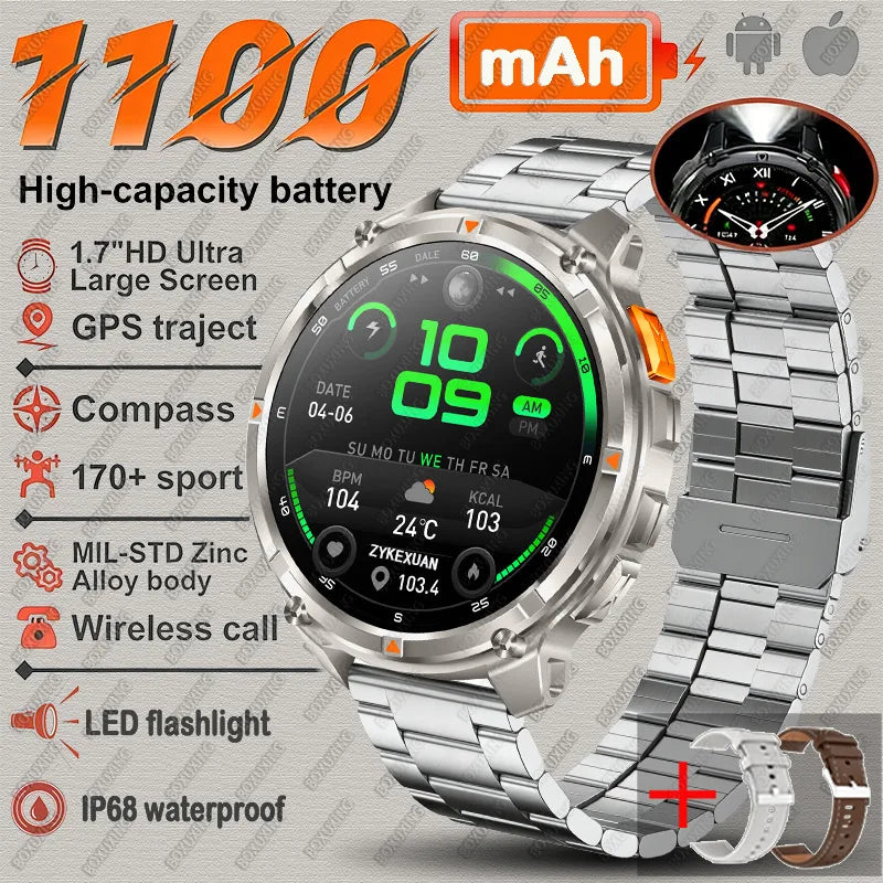 T-REX3 Ultra 1100mAh GPS Smart Watch for Men