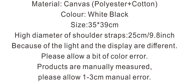 Dude, THIS IS A BAG Ukrain Canvas Graphic Shopping Bag for Lady Shopper Bag Letter Print Women Black White Shoulder Bag