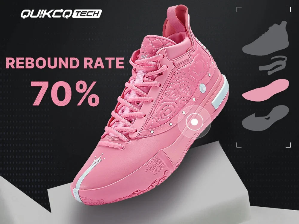 361 Degrees Joker 1 Men Basketball Shoes Combat Wear-resistant Rebound Anti-slip Performance Stable High-top Sneakers 672541101F
