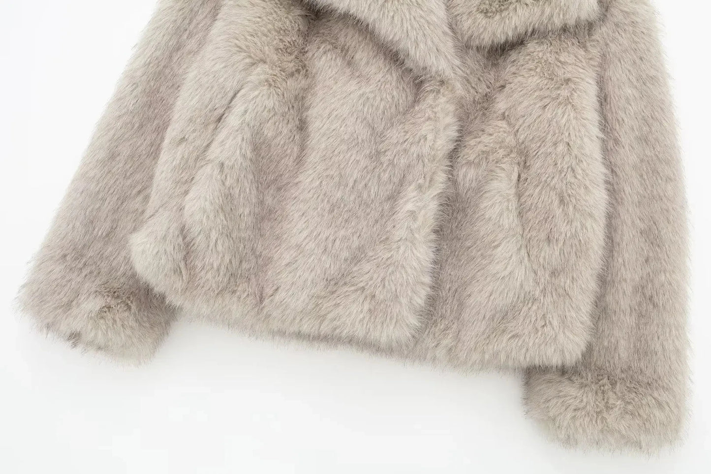Chic Faux Fur Cropped Jacket