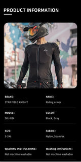 Summer Men Motorcycle Soft Armor Jacket CE Level 2 Moto Body Armor Clothing Male Motocross Protection Riding Protective Gear