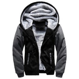New Men's Hoodies Jacket Winter Thick Warm Fleece Zipper Hoodies Coat Casual Tracksuit Sportwear Male Sweatshirts M~ 5XL