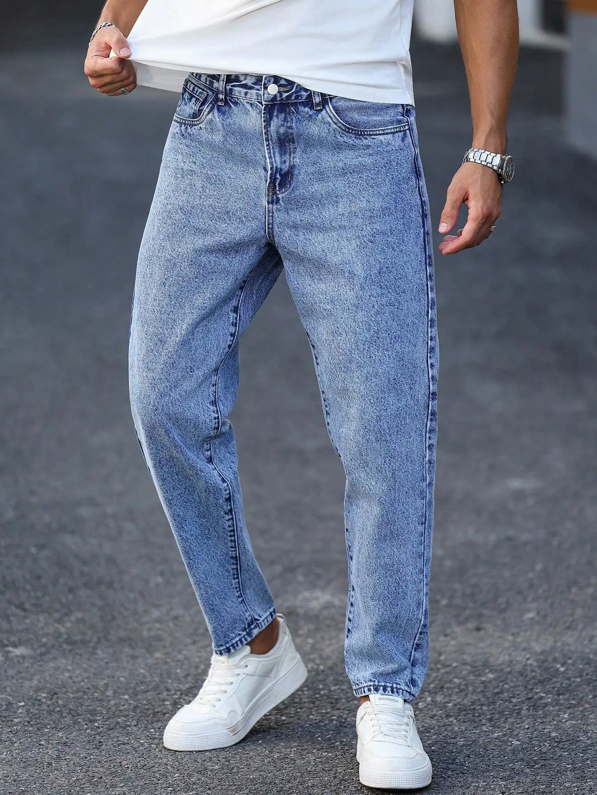 Men's Light Blue Slim Fit Jeans