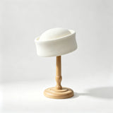 Women's Wool Felt Pillbox Beret Hat