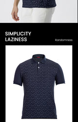 Men's Cotton Polo Shirt – Short Sleeve Patchwork Tee