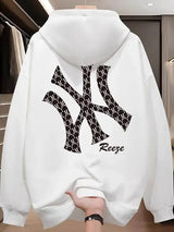 Men’s Printed Fleece Pullover Hoodie