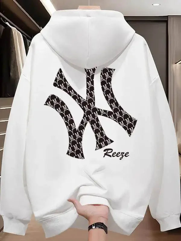 Men’s Printed Fleece Pullover Hoodie