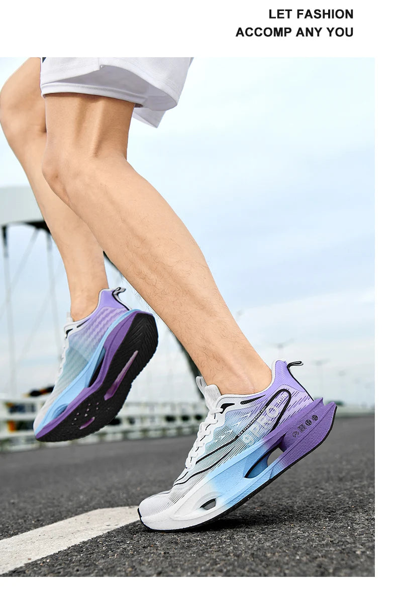 Carbon Board Marathon Running Shoes Men Comfortable Athletic Women's Sneakers Breathable Walking Basketball Sneakers Men