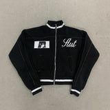 Korean Cartoon Baseball Jacket – Girls Kawaii Zip-Up