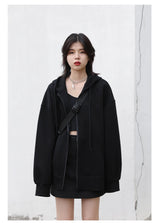 Women’s Relaxed Longline Zip-Up Hoodie