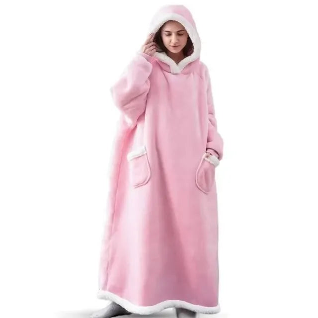 Oversized Hooded Blanket Robe