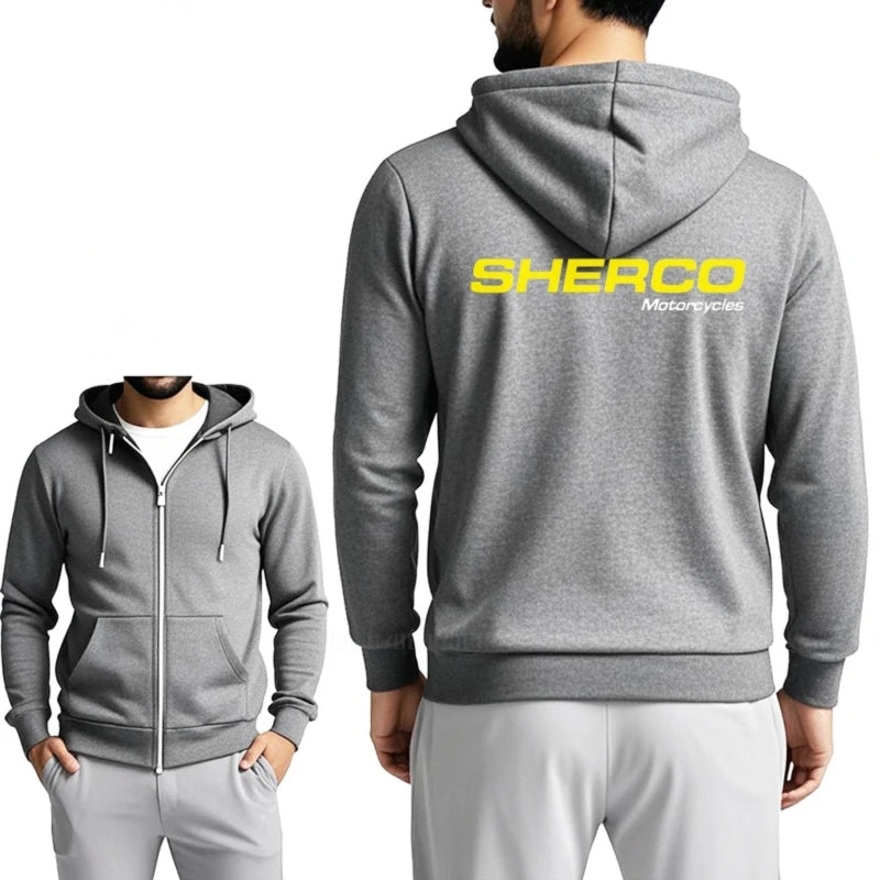 Autumn Men Warm Zipper Sherco 450 SEF Factory Racing Hoody Cotton Brand Hoodie Euro Size Anime Trendy Jacket