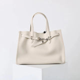 Luxury Brand Silver Buckle Women Bags Genuine Leather Handbags Women Shoulder Bags Cowhide Autumn Winter New Square Women Totes