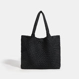 Large size women's tote bag Women's fashion bags 2024 Hot product Neoprene material women's hand-woven bag Large volume Tote bag