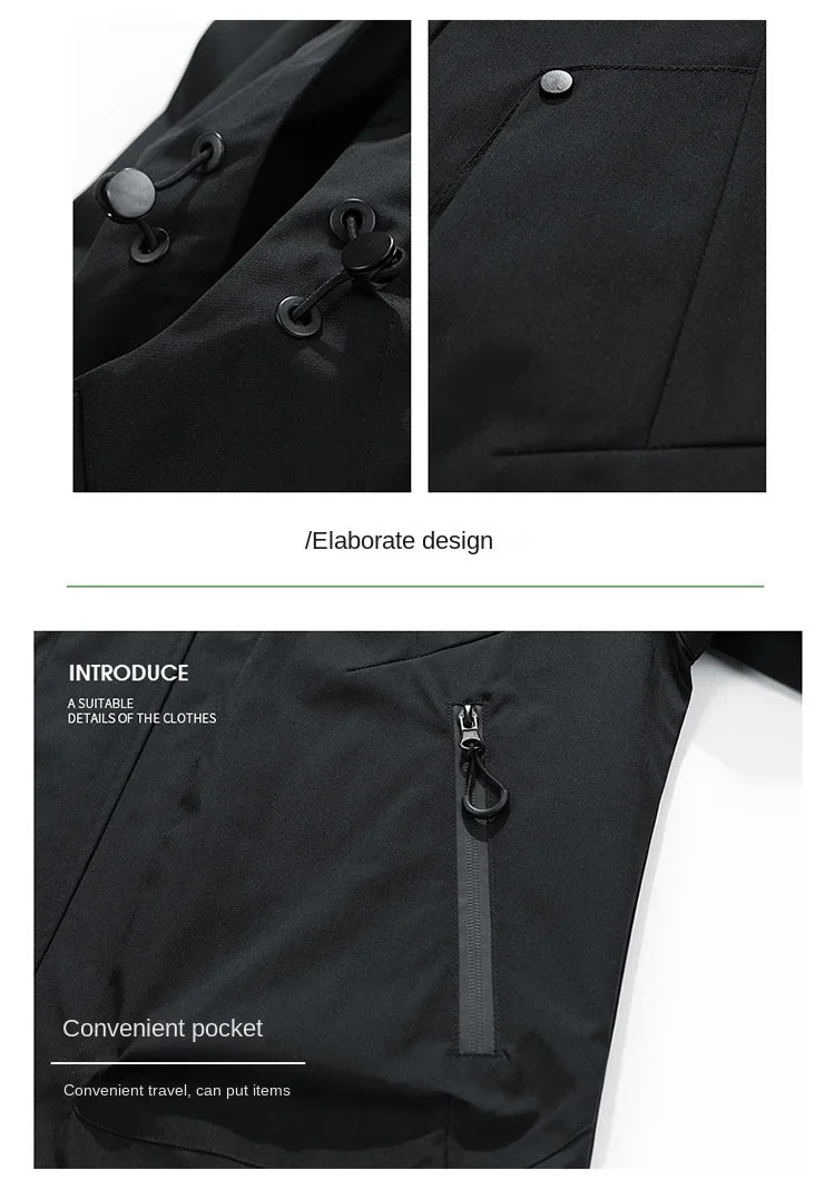 Men's Windbreaker Jacket – Plus Size Casual Outerwear