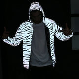 Men's Reflective Night-Shine Hooded Windbreaker