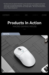 Attack Shark X3 PixArt PAW3395 Bluetooth Mouse,26000dpi,Wireless Tri-Mode Connection,Lightweight Macro Gaming Mouse