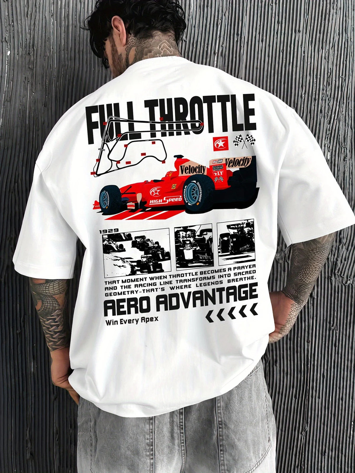 Unisex Formula Racing Cotton T-Shirt | Loose Fit