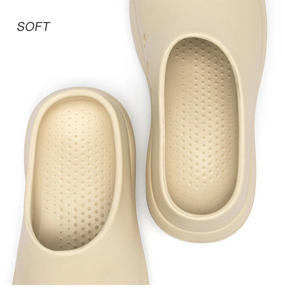 Women's Slippers Minimalist Non Slip Platform 5CM Thick Chef Shoes Men Indoor Outdoor Beach Garden Fashion Couple Sandals