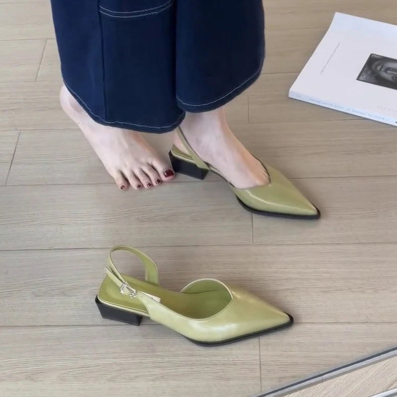 Women’s Pointed Toe Slingback Wedge Sandals