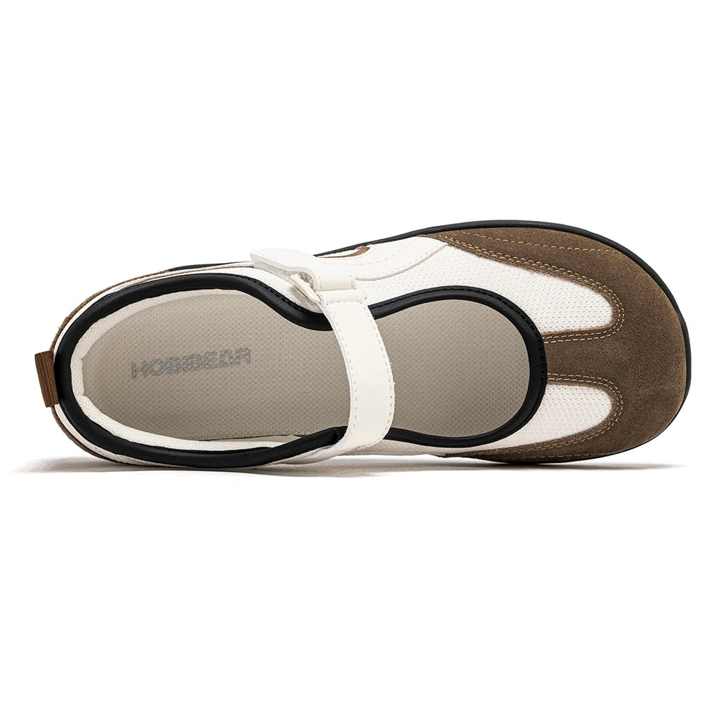 HOBIBEAR Women Wide-Toe Ballet Flats | Zero-Drop Barefoot
