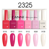 CANNI Nail Gel Polish Set HEMA TPO FREE Jelly Nude Color Rubber Base UV Construction Gel Semi Permanent Soak off UV LED Gel Nail