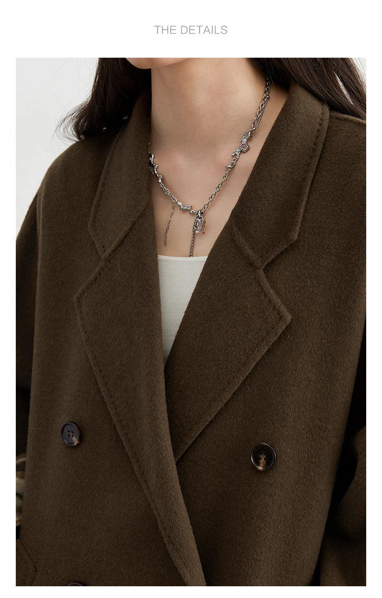 Retro Double-Sided Woolen Overcoat