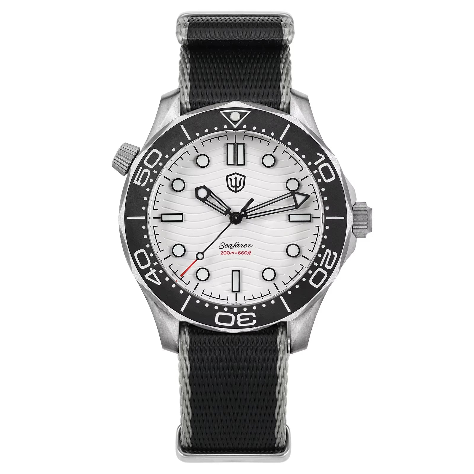 Watchdives WD007Q Titanium Dive Watch 42mm VH31 Sweep Quartz Men Watch Sapphire Crystal Helium Escape Valve 200M Waterproof Lumi