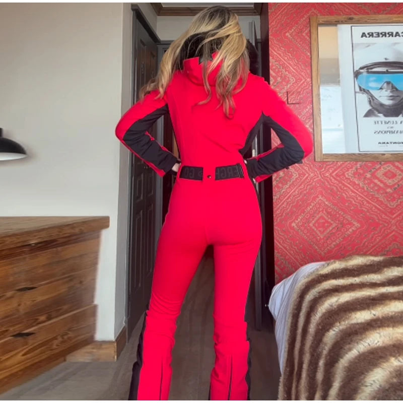 Women’s All-Weather Hooded Ski Jumpsuit