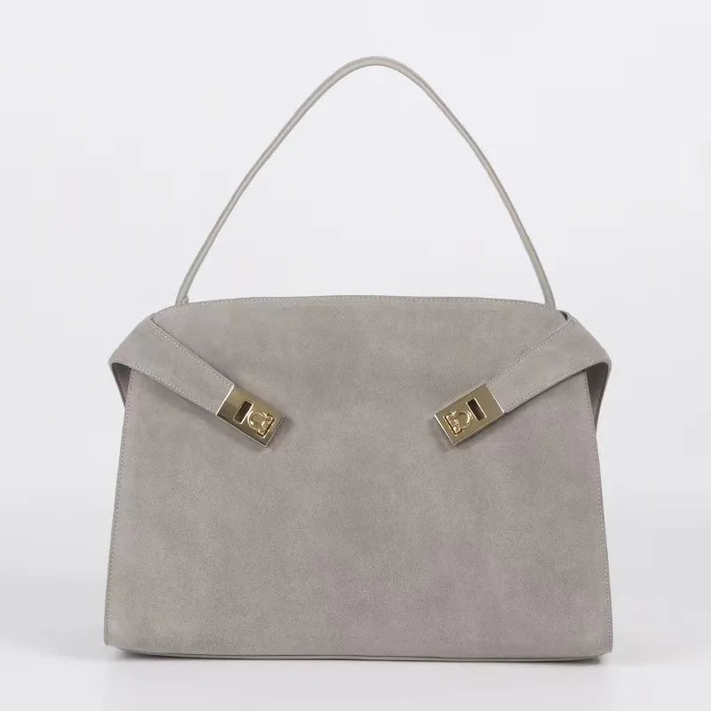 Niche Light Luxury High-end Leather Large-capacity First-layer Cowhide Women's Handbag Tote Bag Commuter Leisure Versatile