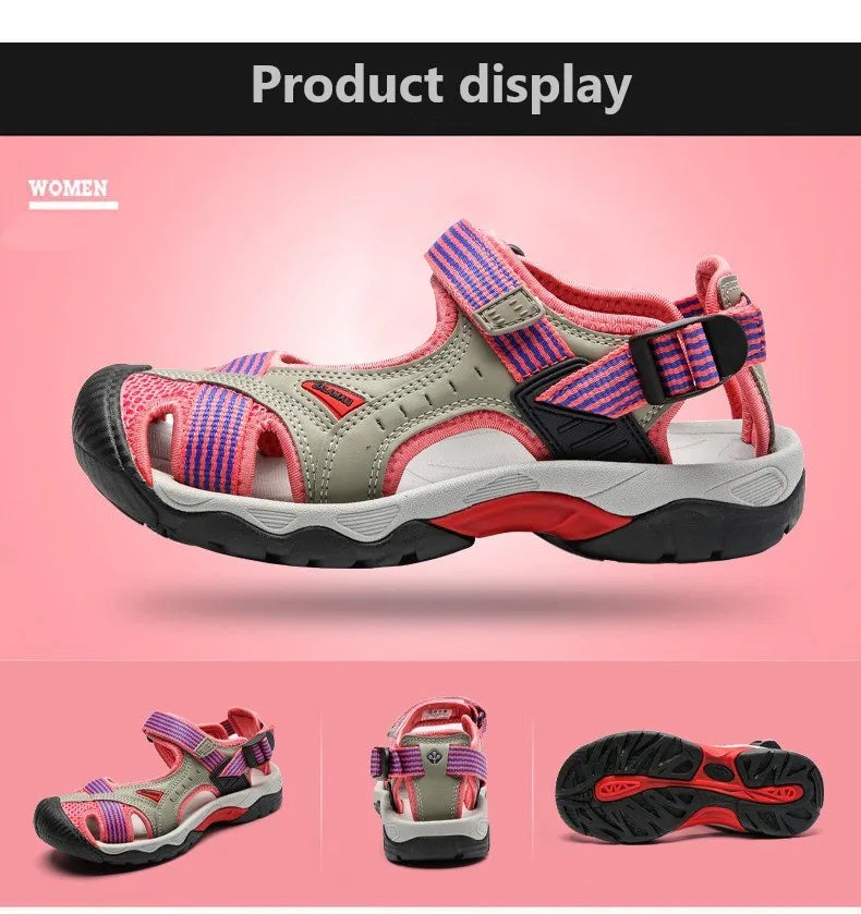 Outdoor Sports Sandals Hole Hole Beach Men and Women Non-slip Soft Bottom Speed Interference Water River Tracing Shoes