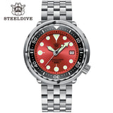 STEELDIVE SD1975 Luxury Auto Watches Men Dive Watch 300m Waterproof C3 Luminous Clock Sapphire Mirror NH35 Mechanical Wristwatch