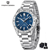 Pagani Design GMT Men's Mechanical Watch Luxury Sapphire Glass Stainless Steel Automatic Mechanical Men's Watch 100 Waterproof
