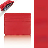 1Pc Pu Leather ID Card Holder Candy Color Bank Credit Card Box Multi Slot Slim Wallet for Women Men Business Card Cover