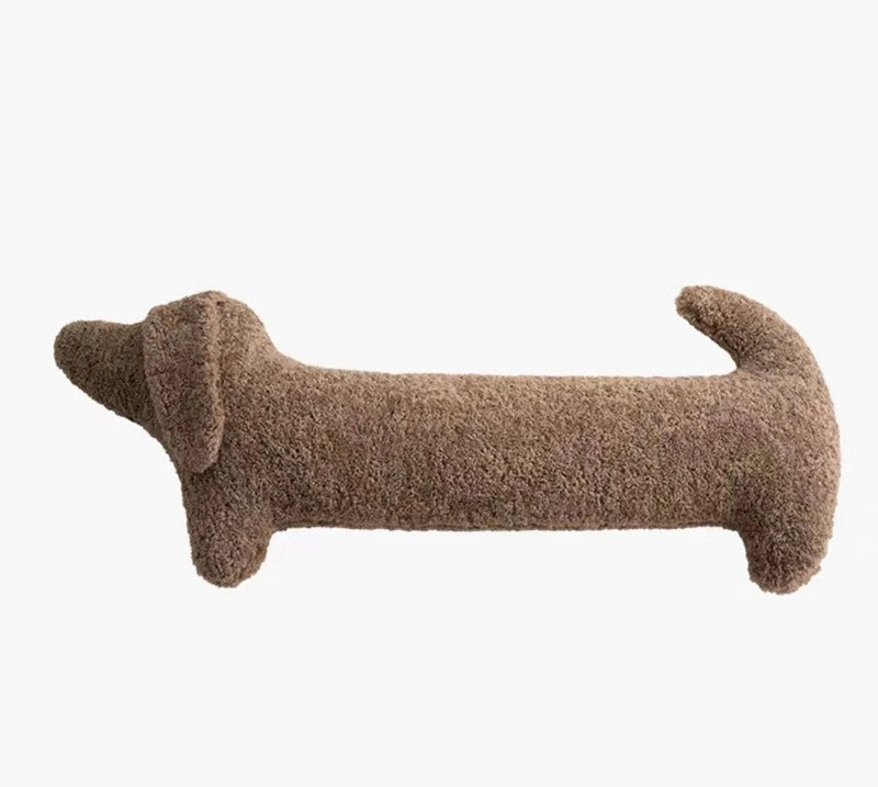 2025 Cartoon Animal Dachshund Pillow Plush Sausage-shaped Pillow Cute Cushion Nap Pillow Lumbar Pillow Bedroom Neck Pillow