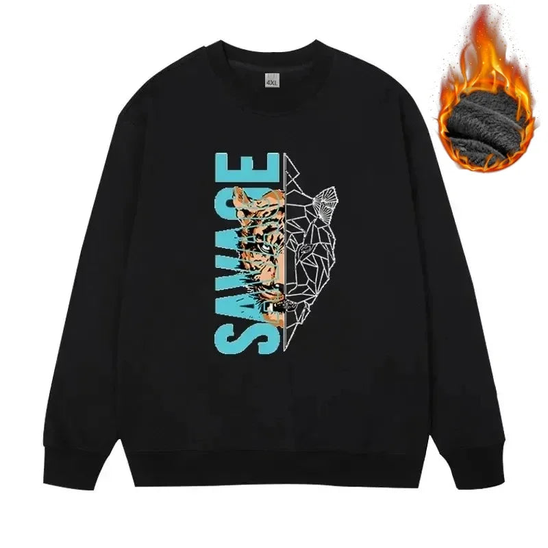 Men's Plus Size Fleece Sweatshirt XL–7XL