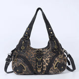 Vintage Bag Women Handbags Brown Leopard Shoulder Bag Top-handle Handbag Fashion Satchel Dumpling Shoulder Bag Tote Hobos