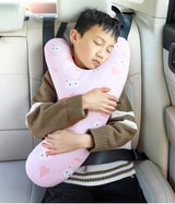 Cartoon Car Headrest & Y-Shaped Seat Belt Pillow