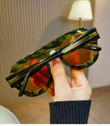 Women's Square Acetate Sunglasses – UV400 & Polarized