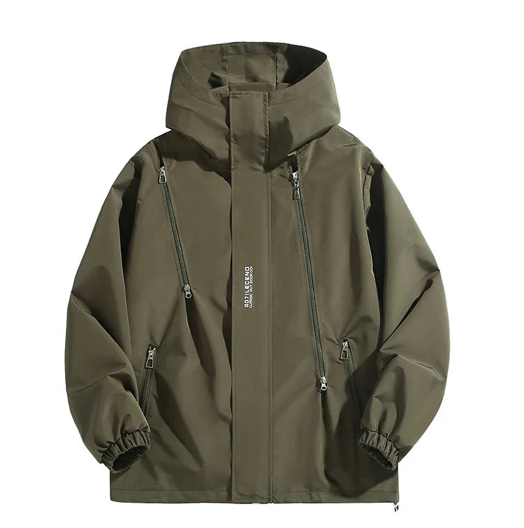 Big Size 12XL Bomber Jacket Men Hooded Zipper Windbreaker Male Fishing Waterproof Windproof Windshield Outerwear Large Plus Fat