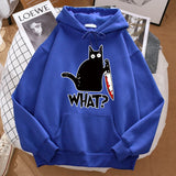 Little Black Cat Graphic Hoodie
