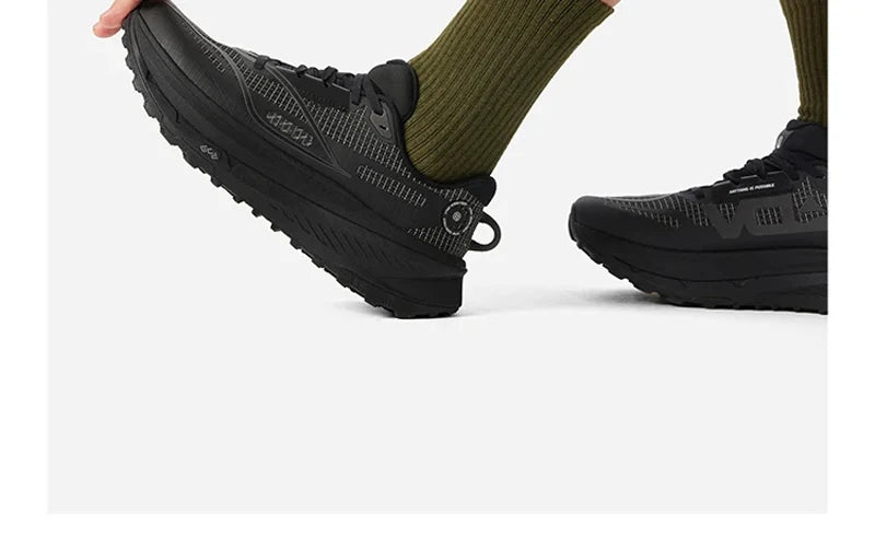 Li-Ning Men's DI LU 2 Trail Running Shoes XTRM-BOOM FIBER Cushion LN DWR Water Repellent LiNing Anti-slip Sports Shoes ARNV009