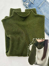 Women's Mock Neck Slim Fit Knit Sweater