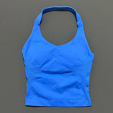 Impact Seamless Halter Longline Gym Top with Built-in Bra