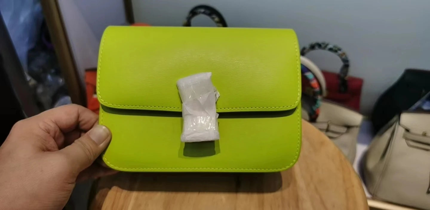 Women’s Genuine Leather Shoulder Bag 2025 Trend Brand Small Square Bags Luxury Designer Handbag Fashion Messenger BagsTofu Bags