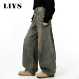 Unisex Baggy Wide-Leg Denim Jeans